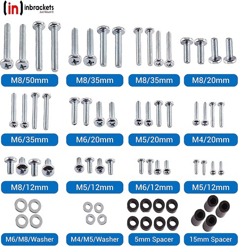 Bracket screws bolt washer - tv,