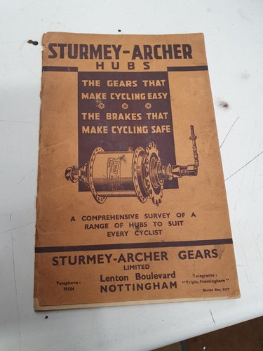 1939 vintage sturmey - vintage,
