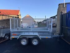 BRAND NEW NIEWIADOW 7,7FT x 4,2FT TWIN AXLE TRAILER WITH 80CM MESH