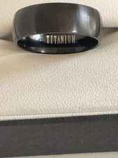 Titanium ring Ernest Jones. Size Z