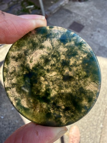 Moss agate crystal - moss,