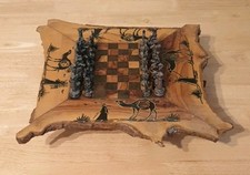 Vintage Egyptian Wooden Chess
