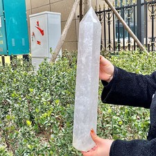 Clear Crystal Generator - 1 Terminated Polished Pillar - Energy Amplifier