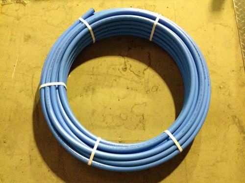 Mdpe pipe coil blue - blue, water