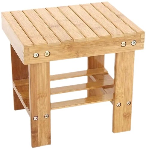 Bamboo wooden step - wooden, seat