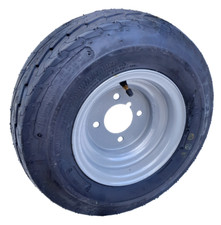 DELITYRE 16.5 x 6.5 - 8 ROAD RATED WHEEL AND TYRE 4" PCD, TRAILER, WIDE TURF ATV