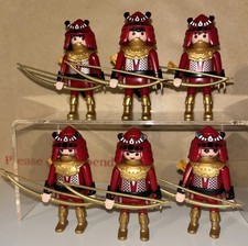 PLAYMOBIL 6 Custom Samurai Archers Soldiers Knights Ninjas Dragons 💥RARE SET💥
