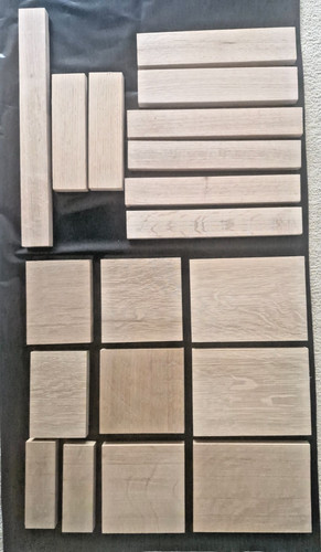 Oak hardwood blank offcut - oak,