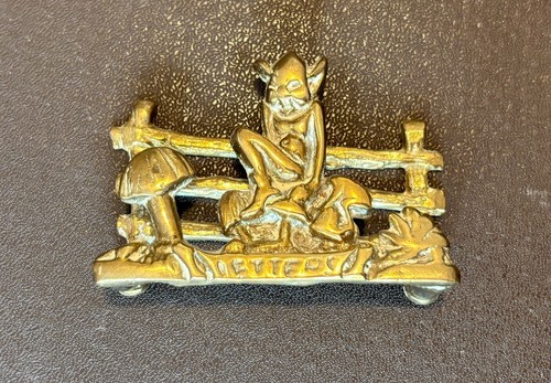 Solid brass vintage letter - solid,