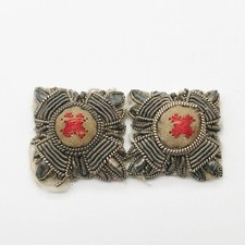 WW2 RED CROSS VOLUNTEER AID DETACHMENT OFFICERS COLLAR PIP BADGES UNIFORM