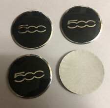 4x Fiat 500 Wheel Centre Sticker Brand New Center Cap Hub 56mm Stickers Fiat 500