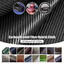20*20cmCarbon Aramid Fiber Hybrid Fabric Cloth  Twill/Plain Weave Material Decor