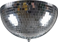 Half Mirror Glitter Ball with Built-in Motor DJ Stage Party Events Wedding