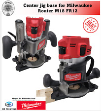 Milwaukee M18 FR12 Center jig base Router 1/2 Fuel woodworking slotting Made UK
