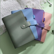 A5/A6 Classic Loose Leaf Ring Binder Notebook Planner Diary Cover PU Leather New