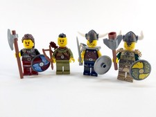 NEW Lego MOC Medieval Viking style: 4x minifigures (21343 31132 10305 style)