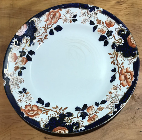Antique floral plate - floral, &