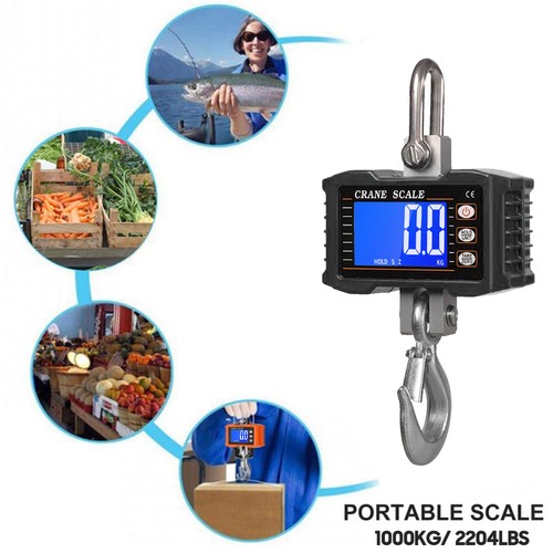 Digital hanging scale 1000kg - hanging,
