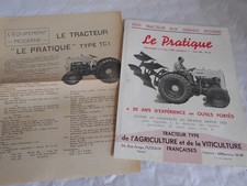 Vintage Tractor Brochure Le Pratique Type TCI 1948
