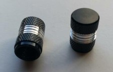 2 x Metallic BLACK Metal Steel