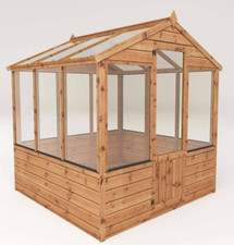 6x6 WOODEN GREENHOUSE GARDEN