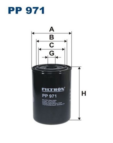 Fits filtron 971 fuel - filtron, pp