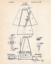 1899 Metronome Patent Art