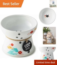 Large White Porcelain Raised