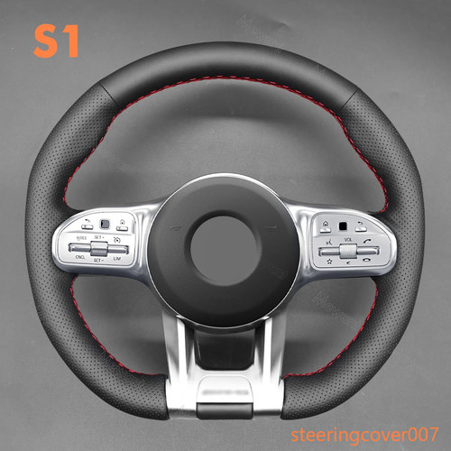 Genuine leather steering wheel - steering,