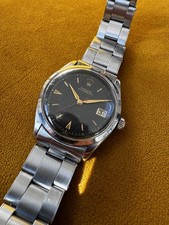 1953 Rolex Precision 6294- Gilt Tropical Dial- Roulette Date- Rare Vintage 34mm 