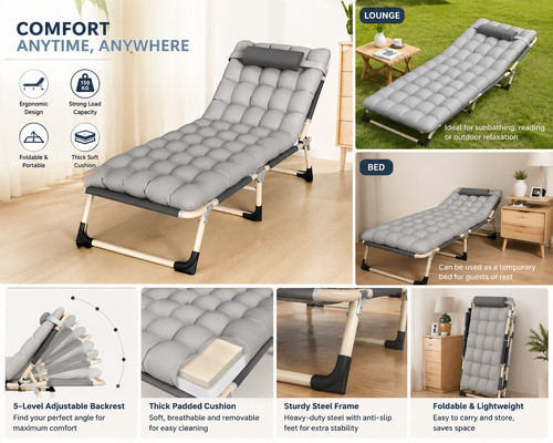 Folding bed camping - folding,