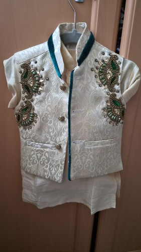 Toddler boy sherwani - sherwani, gold