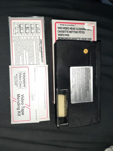 Vhs head cleaning tape - cleaning,