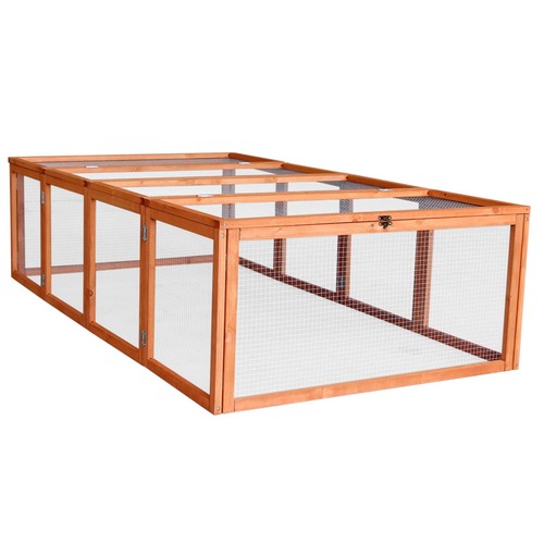 Wooden rabbit run - run, pig