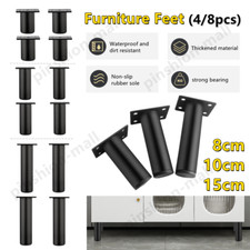 4/8x Metal Legs Furniture Feet for Sofa Beds Chairs Stools Cabinet 8/10/15cm