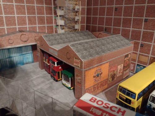 Scale bus garage build - garage,