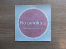 British Rail Carriage No Smoking Sign