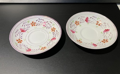 Pair wetley china saucers - pair,