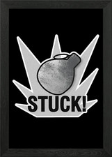 Stuck Semtex Framed Wall Art