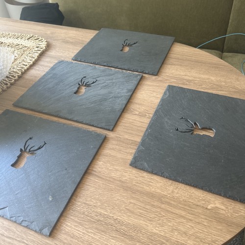 Stag cut out - stag, slate