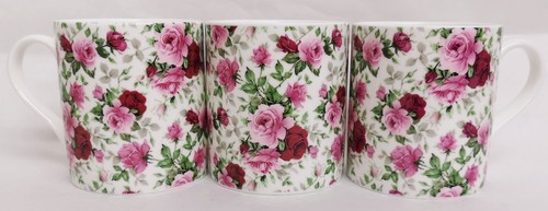 English rose mugs - mugs, fine