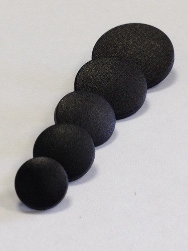 Shank buttons black - black, slight