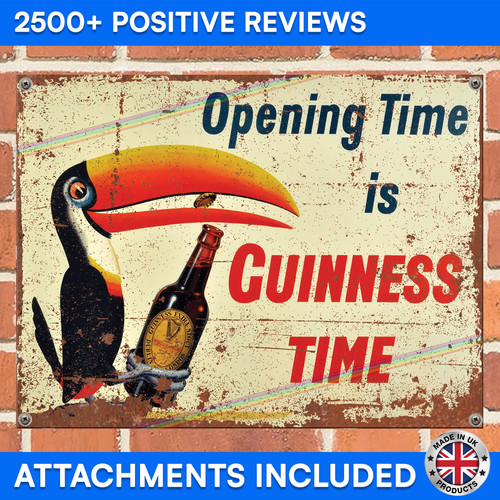 Guinness opening time metal - guinness,