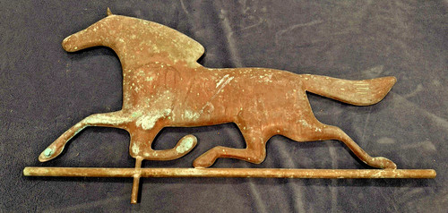 Vintage copper horse - vintage,