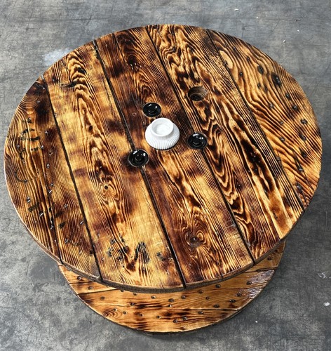 Large industrial wooden - wooden, cable