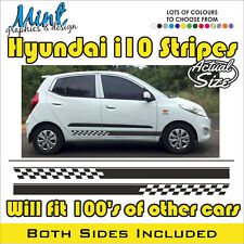 HYUNDAI i10 Side Stripes FITS ALL MODELS Decals Stickers Graphics FREE P&P 028