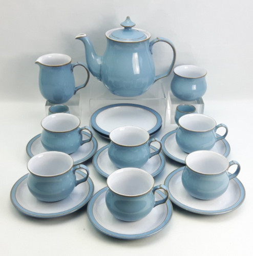 Denby colonial blue tea - denby, set
