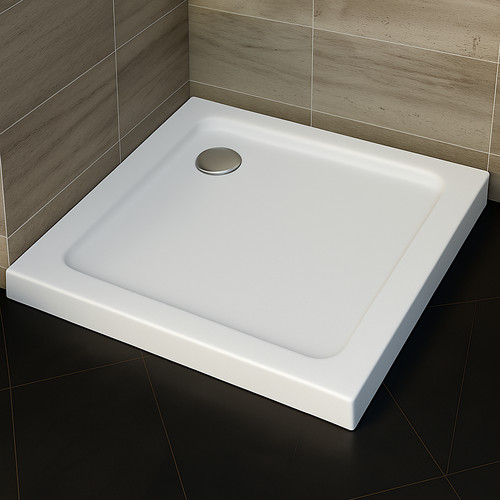 Square slimline stone resin - square,