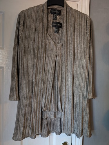 Metallic plissé twin - twin, set