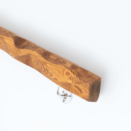 Live edge stair rail solid - edge,
